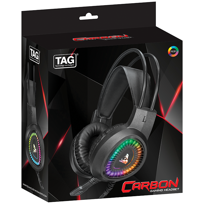 TAG GAMING HEADPHONE CARBON