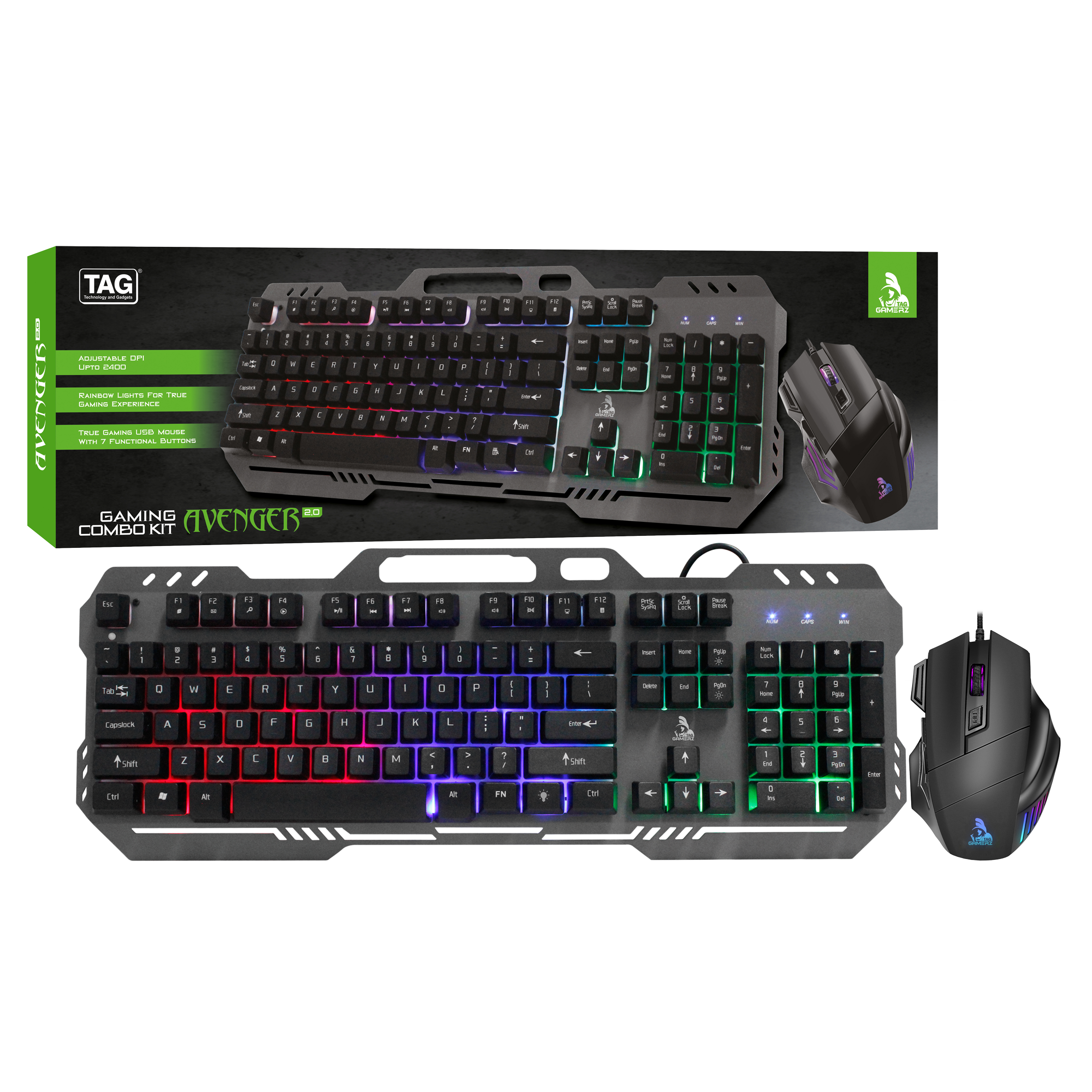 GAMERZ USB Combo-Kit Avenger 2.0